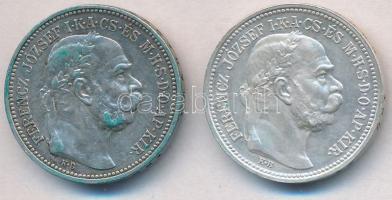 1914KB-1915KB 1K Ag "Ferenc József" (2x) T:1-