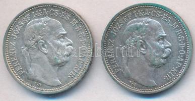 1912KB-1914KB 1K Ag "Ferenc József" (2x) T:1-