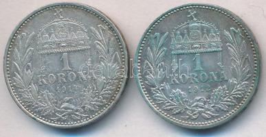 1912KB-1914KB 1K Ag "Ferenc József" (2x) T:1-