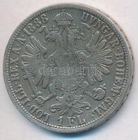 Ausztria 1888. 1Fl Ag "Ferenc József" T:2-,3 
Austria 1888. 1 Florin Ag "Franz Josep...