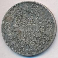 Ausztria 1900. 5K Ag "Ferenc József" T:3 
Austria 1900. 5 Corona Ag "Franz Joseph&qu...