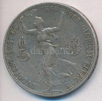 Ausztria 1908. 5K Ag "Ferenc József - Jubileum" T:2-,3 ph. Austria 1908. 5 Corona Ag "...
