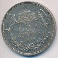 1908KB 5K Ag "Ferenc József" T:2,2- ph., kis patina
Adamo K7