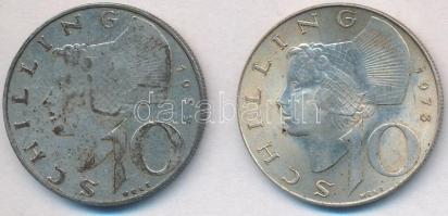 Ausztria 1957-1973. 10Sch Ag (2x) T:2-3 patina
Austria 1957-1973. 10 Schilling Ag (2x) C:XF-F patin...
