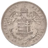 1869KB 1Ft Ag "Ferenc József / Angyalos címer" T:2 kis patina, karc
Adamo M15