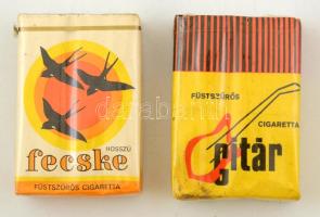 2 csomag cigaretta (Gitár, Fecske), bontatlan csomagolásban
