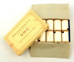 Dollfus-Mieg & Co. fonalak, 10 db, saját dobozában