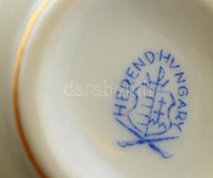 Herendi Eton mintás mokkás csésze és alj, kézzel festett, jelzett, hibátlan