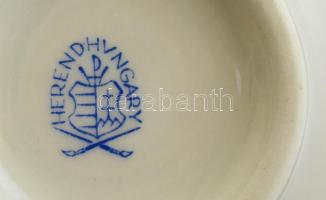 Herendi Eton mintás teás csésze és alj, kézzel festett, jelzett, hibátlan