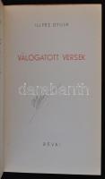 Illyés Gyula: Válogatott versek. Bp., 1943, Révai. Kiadói bársony-kötés, kissé kopottas borítóval