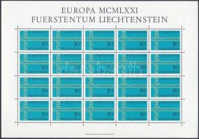 Europa CEPT mini sheet, Europa CEPT kisív