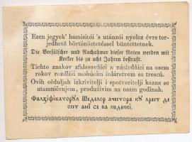 1849. 30kr "Kossuth bankó" csillagos sorszám (?), vágáshibás T:III részben restaurált
Ada...