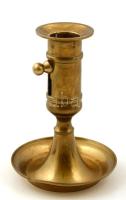Réz gyertyatartó, jó állapotban, m: 11,5 cm