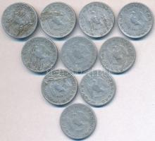 1951-1965. 10f Al (10x) mind verdehibás T:2,2-
Adamo F3.1