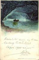 Capri, Grotta Azzurra / cave, Richter & Co. litho (Rb)