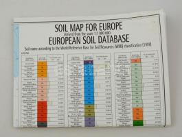 2001 Soil Map for Europe, Európa talajtérképe, 1:1000000, 95×107 cm