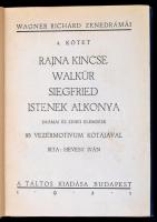 Hevesy Iván:Wagner Zenedrámái I-VI. Bp., 1921-1924, Táltos Kiadás. Kiadói aranyozott egészvászon-köt...