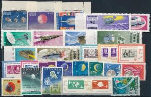 Space Research 1962-1964 8 sets + 1 block + 7 stamps Űrkutatás 1962-1964 8 klf sor + 1 blokk + 7 klf...