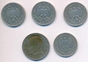 NSZK 1950J 1M Cu-Ni + 1954G 1M Cu-Ni (Ritka év!)+ 1957F 1M Cu-Ni + 1959J 1M Cu-Ni + 1957J 2M Cu-Ni T...