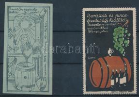 1908-1914 Baromfi, bor és gyümölcs kiállítás és vásár + Borászati és pincegazdasági kiállítás levélzárók