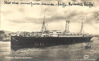 Göteborg, Angaren Stockholm / SS Stockholm (SS Potsdam) ocean liner, harbor, Akta Fotografi (EK)