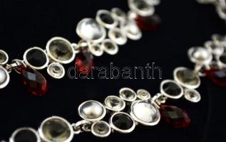 Swarovski kristály nyaklánc és karkötő szett. Leírással,  díszdobozban / Crystal set of necklace, br...