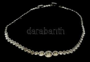 Jelzett Swarovski kristály nyaklánc és karkötő szett. / Crystal set of necklace, bracelet