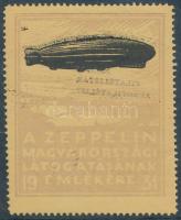 1931 Zeppelin Magyarországi Látogatásának emléke levélzáró R