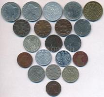 Ausztria 1860-1982. 1kr-50gr 20db-os vegyes fémpénz tétel T:2-3
Austria 1860-1982. 1 Kreuzer - 50 G...