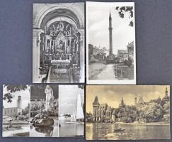 Kb. 60 MODERN magyar és külföldi városképes lap / Cca. 60 MODERN Hungarian and European town-view postcards