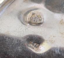 Antik ezüst (Ag.)  gyertyatartó párban ( 2db),  jelzett (1857), mesterjeggyel (AK), m:25 és 26 cm, n...