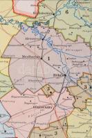 1941 Békés vármegye térképe, 1:420000, Kókai Lajos, 31×23 cm