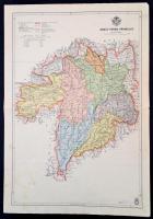 1941 Abaúj-Torna vármegye térképe, 1:270000, Kókai Lajos, 46×31 cm