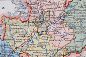 1941 Zemplén vármegye térképe, 1:420000, Kókai Lajos, 46×31 cm