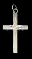 Ezüst(Ag) csillagos kereszt függő, jelzett, 4x2 cm, nettó: 1,7 g