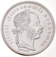 DN "Ferenc József ezüst forintjai" sorozat: 1868KB 1Ft ezüstözött Cu-Zn "Angyalos cím...