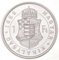 DN "Ferenc József ezüst forintjai" sorozat: 1868KB 1Ft ezüstözött Cu-Zn "Angyalos cím...