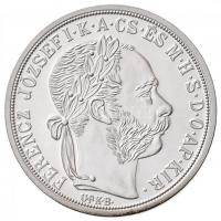 DN "Ferenc József ezüst forintjai" sorozat: 1868KB 1Ft ezüstözött Cu-Zn "Angyalos cím...