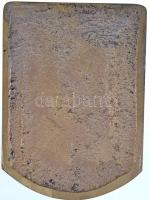 DN "Jelky András - Bajai Emlék" öntött sárgaréz plakett, cizellálatlan (91x126mm) T:2-