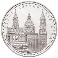 DN "Budapest nevezetességei - Szent István Bazilika" Ag emlékérem magyar és angol nyelvű t...