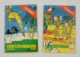 cca 1980 2 db Rejtő-képregény: A három testőr Afrikában 1-2., jó állapotban