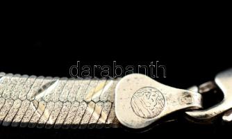 Ezüst(Ag) díszített kígyó nyaklánc, jelzett, h: 41,5 cm, nettó: 13,1 g