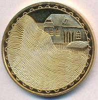 1999. "Helyreállítás - Újjáépítés" aranyozott fém emlékérem (42,5mm) T:2 (PP)