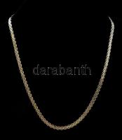 Ezüst(Ag) lapos hullámmintás nyaklánc, jelzett, h: 45 cm, nettó: 11,6 g