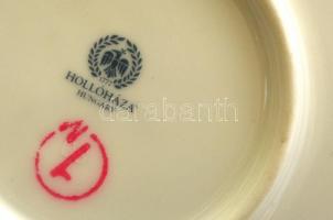 Hollóházi Jurcsák László által tervezett porcelán bonbonier, matricás, apró kopásnyommal, jelzett, d...