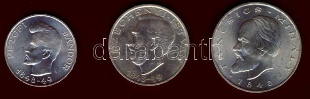 1948. 5Ft Ag + 10Ft Ag + 20Ft Ag "Szabadságharc" sor T:1/2