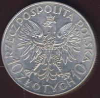 Lengyelország 1933. 10Zl Ag "Traugutt" T:2