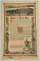 cca 1894 Geschichte des Salvator-Bieres / Historique de la bieres Salvator, német és francia nyelvű ismertető nyomtatvány
