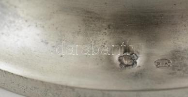 Ezüst (Ag.) emlék kehely jelzett, mesterjeggyel, "Szívósság, Logika, Bátorság, Elkötelezettség ...