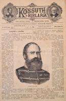 1896-97 A Kossuth Hírlapja c. újság 17 db száma, közötte az induló számmal (kissé megviselt) nagyrés...